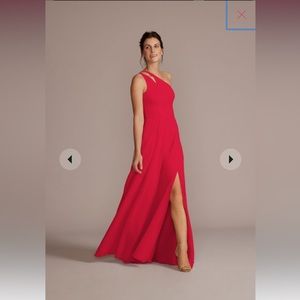 David’s Bridal Bridesmaid Dress in Scarlet - size 16